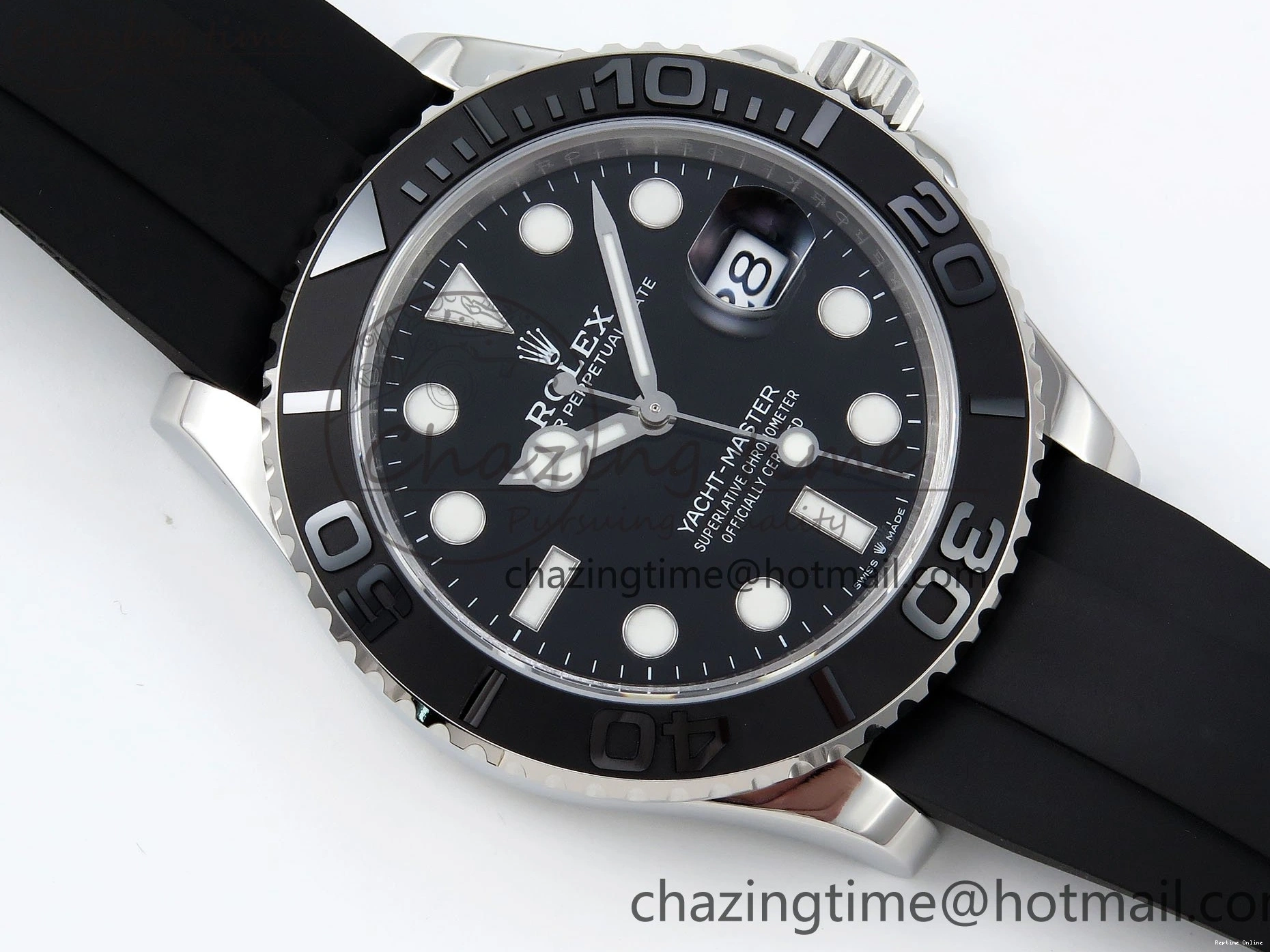 0801 Cozy Yacht-Master 42mm 226659 TEDF 1:1 Best Edition 3D Black Ceramic Bezel on Oysterflex Strap VS3235 (Gain Weight) 1675